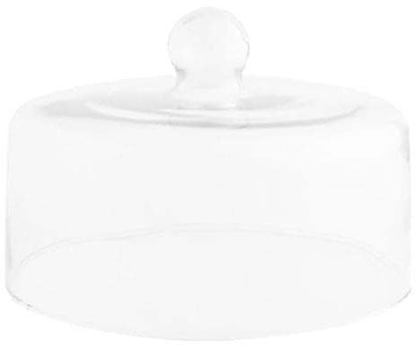 Mipcase Cloche À Gâteau Transparente De 18 Cm, Cloche À Fromage Ronde, Couvercle pour Présentoir À Gâteaux, Assiette À Dessert, Plateau De Service