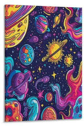FPAKAKIIE Himmelskörper Wandbild Leinwand Gemälde Wohnzimmer Deko Wand Poster Kunstdruck Für Schlafzimmer Wohnzimmer Dekor 08x12inch(20x30cm)