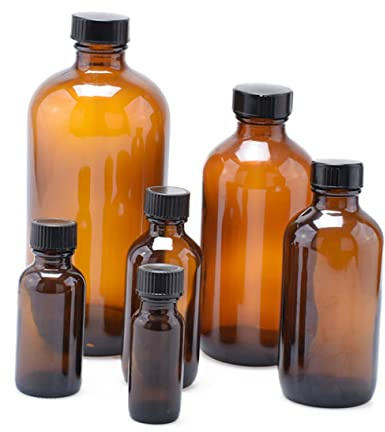 GOOHOCHY 4piezas Botella De Vidrio Redonda Rellenable Con Tapa De Para Uso Cocina o Almacenamiento De Líquidos