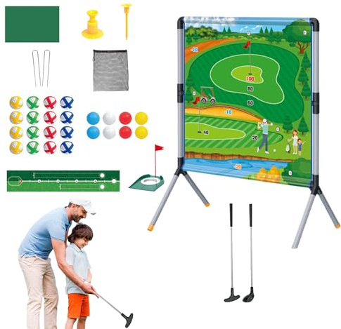 Tewzafiya Juego De Golf De Jardín | Equipo De Entrenamiento Golf Juegos Al Aire Libre,Juego De Juegos Deportivos Para Adultos Y Niños Actividades Al Aire Libre Diversión En El Jardín Familia Camping