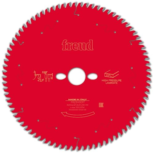 Freud lama circolare per sega da banco per il taglio di pannelli lamina alta pressione HPL D=250mm x d=30mm x 2,8/1,8mm x T80 - FR23H001T