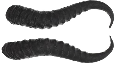 LIFKOME Diy Antlers Horns Hair Ornament Plastic Simulation Sheep Horns Clips for Cosplay Costume Props Halloween Party Headband for Adults