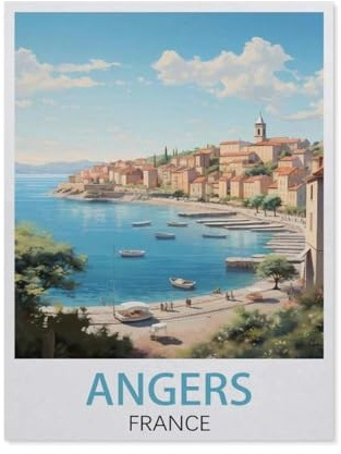 Puzzle 1000 Teile DIY Papier Puzzle，Angers France，Freizeit Creative Kreuzworträtsel Spiel Kind Puzzle Spielzeug Geburtstag Festival Einzigartiges Geschenk（38x26cm）-HD83