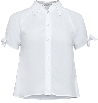 Guess W72H60W8CH0 Camicia, Bianco (True White), 44 (Taglia Produttore: L) Donna