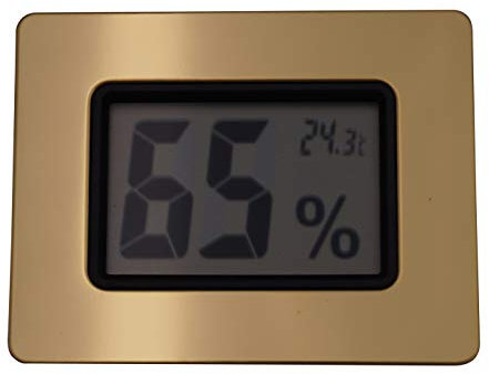 GERMANUS Humidor Hygrometer, digital, Gold I, kalibrierbar