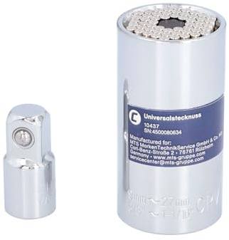 cartrend 10437 SW 44466 mm Douille Universelle pour clé à Douille 12,7 mm (1/2), SW 44466 mm en Chrome Vanadium, Argent (Silver)