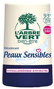 L'ARBRE VERT Déodorant bille pour Peaux sensibles - 50 ml