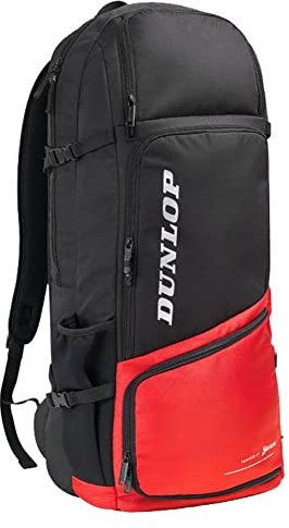 Dunlop Sports Unisex-Erwachsene 2021 Cx Performance Long Rucksack Tennistasche, Schwarz/Rot, Einheitsgröße