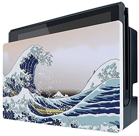 PlayVital The Great Wave Custom Dock Cover for Nintendo Switch, Dust Anti Scratch PC Hard Faceplate Shell Cover for Nintendo Switch Charging Dock - Dock NOT Included