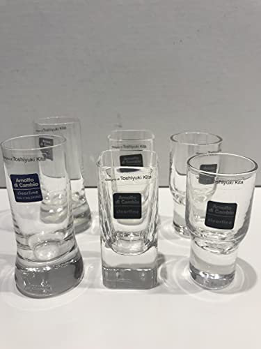 generico Servizio da 6 bicchieri liquore in cristallo design Toshiyuki Kita