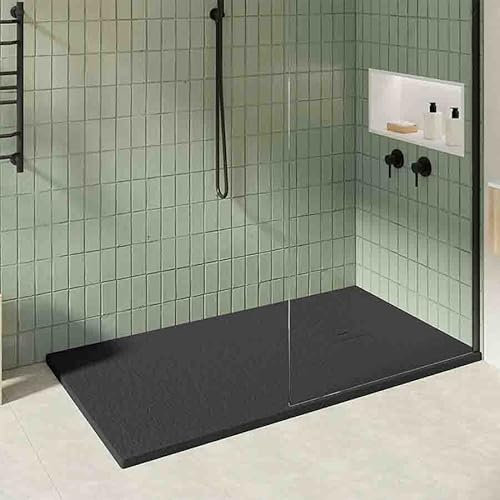 KOES - Receveur de douche en résine modèle OBI – 70x70 – Noir RAL 9005