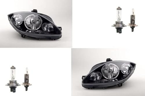 Johns, Scheinwerfer Halogen passend für Seat Leon 1P 04/09- mit H7 H1 Satz Links Rechts