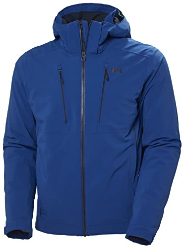 Helly-Hansen Alpha 3.0 Jacket for Men - Premium Waterproof Insulated Skiing Jacket with Breathable Fabric and Ventilation, 606 Deep Fjord - L