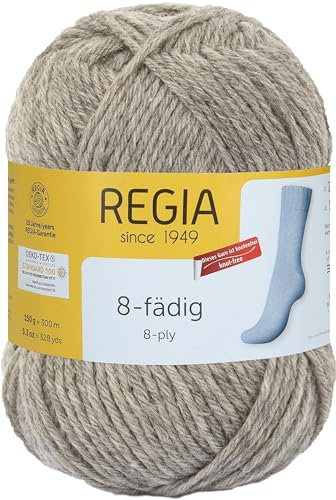 Schachenmayr Regia 8-Fädig, 150G flanell meliert Handstrickgarne