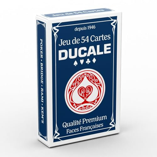 La Ducale Origine - Set di 54 carte - Gioco di Poker, Presidente, Palmito, 8 Americano, Made in France
