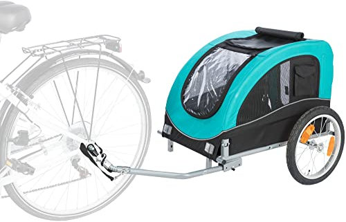 TRIXIE hondenfietskar Limited Edition zwart/Turquoise 75x63x68 cm tot 22 kg