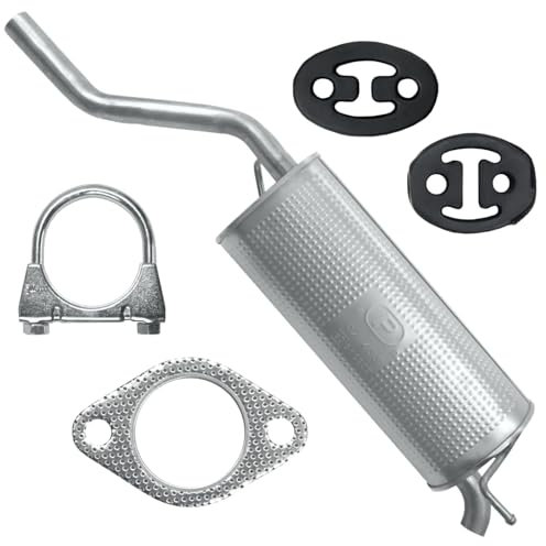 Polmo Schalldämpferset Auspuff Endtopf für Opel Corsa 4 IV D 2006-08/2014 1.0 Schrägheck