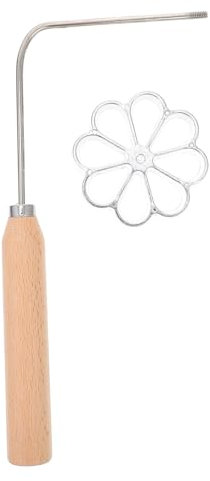Cabilock Bunuelos-Formen mit Griff Aluminiumlegierung Rosetten-Timbale-Set Antihaft-Achappam-Form Waffel-Keksmaschine zum Kochen