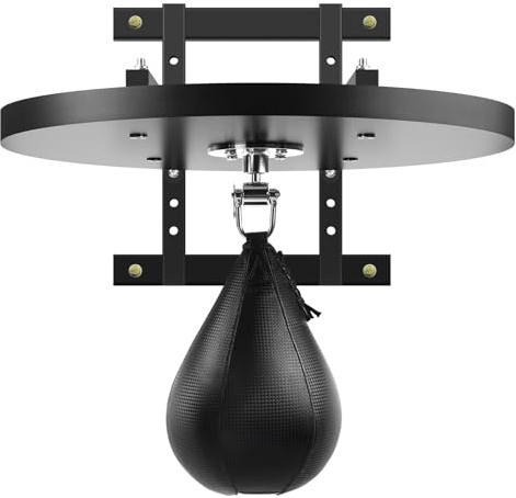WYGVNR Einstellbare Speed Bag Plattform Kit mit Speed Boxsack & Professional Speed Bag Swivel für Boxtraining, Übung, Fitness