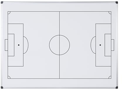 Bi-Office Maya Magnetisches Fußballbedrucktes Whiteboard - 900x600mm - Lackierte Stahloberfläche mit Aluminiumrahmen