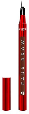 L'Oréal Paris Penna Sopracciglia, Per Sopracciglia Folte e Colorate, Tenuta Fino a 48H, Effetto Ultra Naturale, No Transfer, Infaillible Faux Brow, Tonalità: Light Brunette, 1 g
