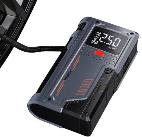 Jumper de voiture avec affichage numérique LED, démarreur d'urgence pour voiture portable, boîte de démarrage pour compresseur d'air, batterie compacte, démarreur d'urgence multifonction, pacc