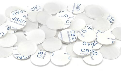 APOMOONS 50 Pezzi Gommini Antiscivolo Gommini Adesivi,25 mm Gommini Trasparenti Adesivi Silicone Adesivi Feltrini Trasparenti,Adesivi Rotondo per Piano Mobili Tavolo in Vetro