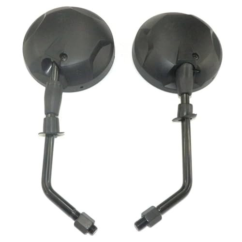 Motorrad Rückspiegel Für 150 Für Roller Für Baron Für BMS Für Retro Für Lance Für Vintage Schwarz 10 Mm Rückspiegel Motorrad Rückspiegel Lenkerendenspiegel