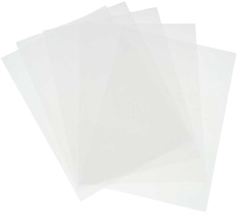 Schrumpffolie aus Kunststoffpapier, 5 leere Bögen, Schrumpffolie für handgefertigte Schlüsselanhänger, Anhänger und Schmuckhandwerk