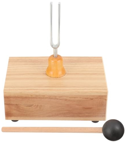 Diapasón Terapéutico 512 Hz de Acero con Caja de Resonancia y Martillo | Yoga y Terapia de Sonido, Instrumento Musical para Meditación y Relajación, Juego con Accesorios