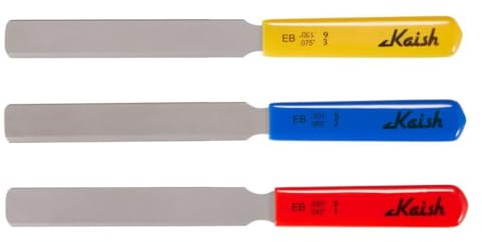 3-Pack Double Edge Bass Guitar Nut Slotting File 45-130 Electric Bass Nut Files String Slots Files