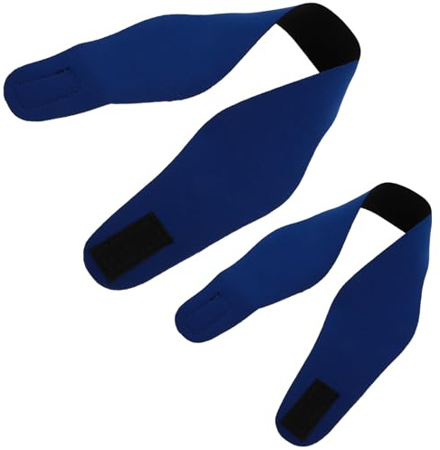IMIKEYA Bandeau de Plongée Imperméable Protection Oreille Néoprène Yoga Natation Bandeau Set pour Adultes Bleu Taille L M