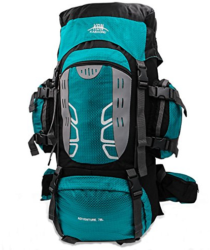 Mooedcoe 75L Trekkingrucksäck Große Kapazität Bergsteigen Rucksack Wanderrucksack Outdoor-Reisen Bergsteigen Klettern Camping Rucksack
