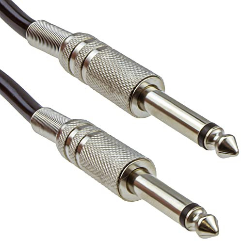 kenable 6.35mm 1/4 inch Jack Mono SPEAKER Cable Guitar Amp Head Cabinet Lead 3m [3 metres]