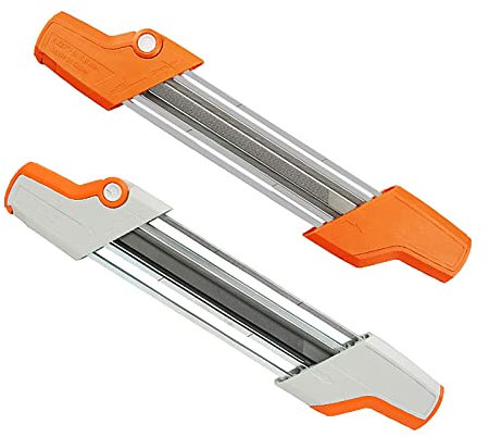 2 en 1 facile fichier 4. 0mm tronçonneuse affûteuse outil mini portable lame de travail du bois outil de meulage de chaîne universel affûteuse de chaîne