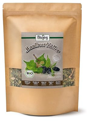 Biojoy Té de hojas de morera BÍO (250 g), secas y cortadas (Morus alba, Morus nigra)