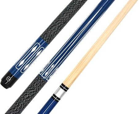 BILMAG Billard Zubehör Billardqueue Pool Cue Kö Queue First 2-teilig 147 cm 520 gr (Blau)