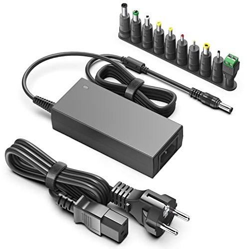 HKY 12V 5A (12V 4A, 3A, 2A, 1A) Universal Netzteil für Tablet, Kameras, DVD-Player, LED Lichtleisten Ladekabel Zigarettenanzünder, Auto-DVR, Bluetooth Lautsprecher, GPS, Laptop