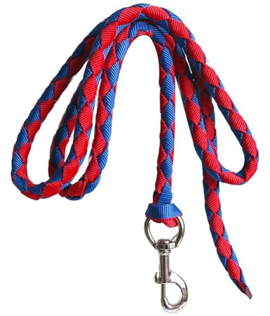 Perfeclan Führstrick für Pferde, geflochtenes Halfterseil zum Führen von Trainingspferden, Hunden oder Schafen. Robustes Gurtband-Pferdestrick mit