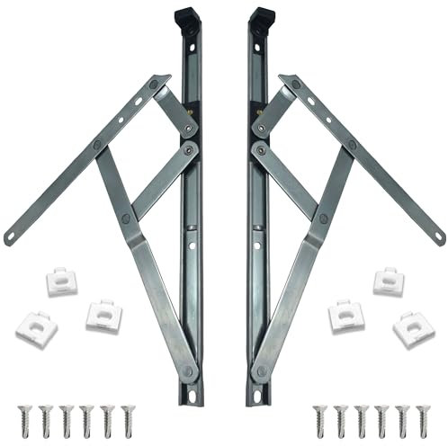 uPVC Universal Window Hinge Kit Double Glazing Friction Stay PVC 13mm 17mm Stack 10 inch Stainless Steel