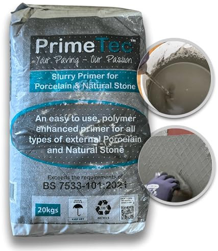 Premium Slurry Bonding Primer for Porcelain Paving Tiles | 20kg Bag | Superior Adhesion | Easy-to-Use Priming Slurry for Long Lasting Results | Ideal for Porcelain, Indian Sandstone