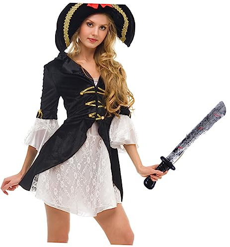 JOINPAYA 1stück Scary Pirate Knife Mit Blutigen Flecken Gruseliges Halloween- Für Kindergeburtstag Karneval Und Maskerade Realistische Erscheinung Für Furchterregende Festlichkeiten