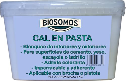 Cal Apagada En Pasta 5Kg Biosomos (1 Unidad)