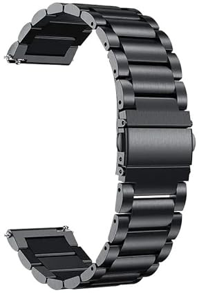 Rostfritt stålarmband for Huawei Watch GT5 GT4 41MM 46MM Klocktillbehör for GT5 Pro 42mm 46mm Vikbart spännearmband(Black,For GT 5Pro 42MM)