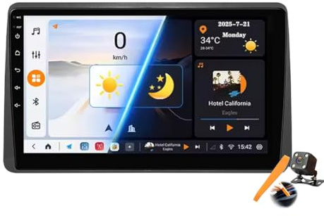Y200s,YLOXFW Android 15.0 Coche Radio 2 DIN Estéreo para Duster HM 2/Arkana 1 2019-2023 GPS Sat Navi 10''Cartablet Multimedia Vídeo Reproductor BT FM Receptor con Carplay 4G 5G WiFi DSP