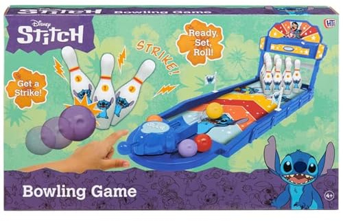 FAHAAM Kids Stitch Bowling Game Set for Adults, Kids Indoor & Outdoor Toy with 12 mini pins and 4 balls, Kids Toys Gift Party Games, Learning Educational Bowling Toy Set for Toddlers Boys Girls.
