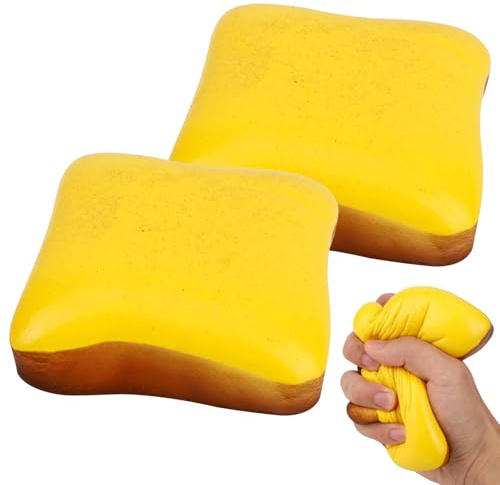 ARONRAVE 2pcs Butterbrot Squeeze Spielzeug Anti Stress Spielzeug Kinder Stress Squeeze Toy Squishy Toy Fidget Toys Sensory Toys Squeeze Spielz-eug STR-ESS Erwachsene