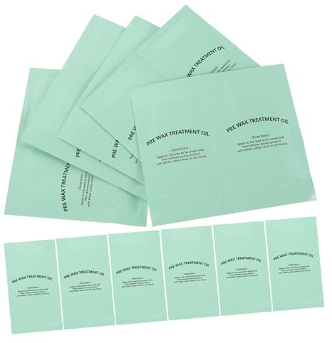 Gatuida 50 Pièces Lingettes Nettoyantes Pré-cire pour Épilation Lingettes Huile de Nettoyage pour Préparation Peau Épilation Kit Compact et Apaisant