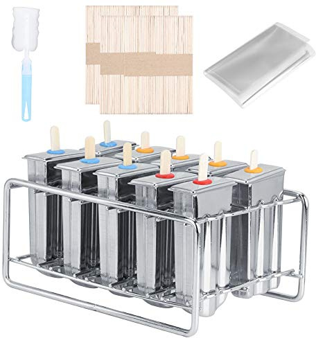 Baxnore Fabricante de moldes de helado de acero inoxidable, herramienta de molde DIY, suministros de cocina para el hogar, kit de fabricación de helado de acero inoxidable duradero
