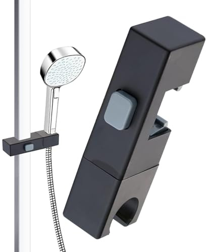 Support de pommeau de douche réglable à 360 degrés - Accessoire de montage pour pommeau de douche carré rotatif - Support de salle de bain pour salle de bain, famille, adultes, hommes, femmes